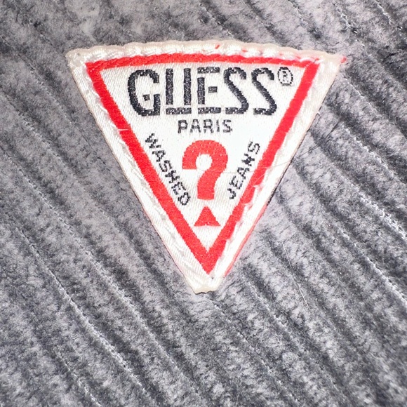 VTG 80’s Rare Guess Jeans Gray Wide Wale Corduroy Pants Ankle Zipper Size 25 - Picture 5 of 10